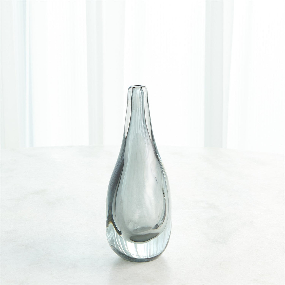 Global Views Stretched Neck Vase - Grey