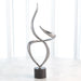 Global Views Swirl Scupture - Antique Nickel Iron