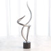 Global Views Swirl Scupture - Antique Nickel Iron