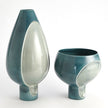 Global Views Two Tone Pod Vase - Azure