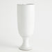 Global Views Long Nose Vases & Bowl - White