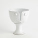 Global Views Long Nose Vases & Bowl - White