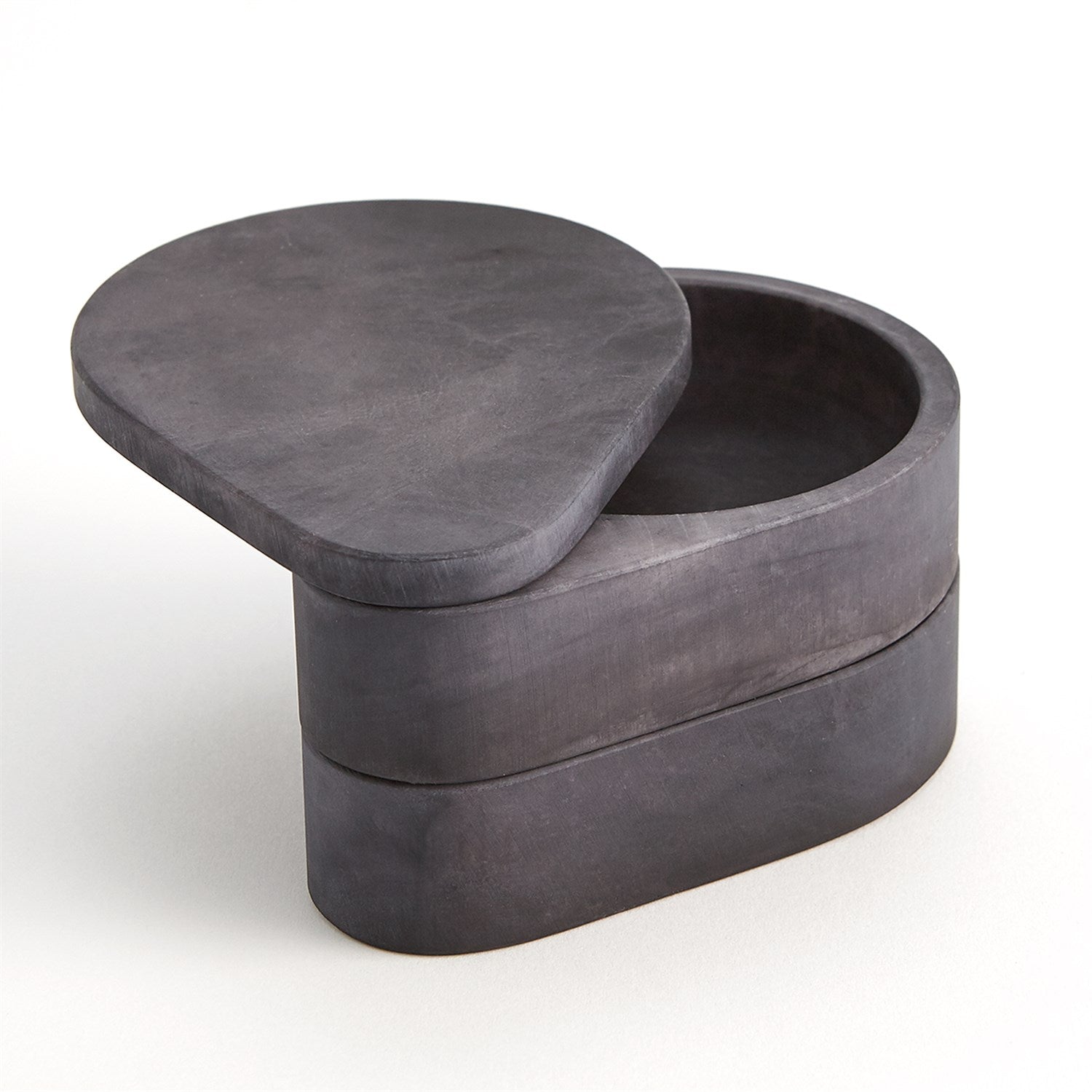 Global Views Swivel Alabaster Teardrop Double Box