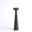 Global Views Round Top Candle Stand - Black