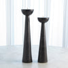 Global Views Round Top Candle Stand - Black