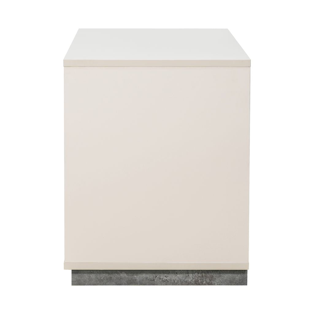 Michael Amini Pavira 2-Drawer Nightstand - Stone