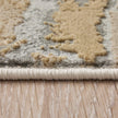 Feizy Aura 3737F Modern Watercolor Rug in Gray/Ivory/Gold
