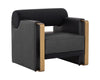 Sunpan Edgar Lounge Chair - Bravo Black / Abbington Black