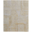 Feizy Eastfield 69FTF Modern Abstract Rug in Yellow/Ivory/Gold