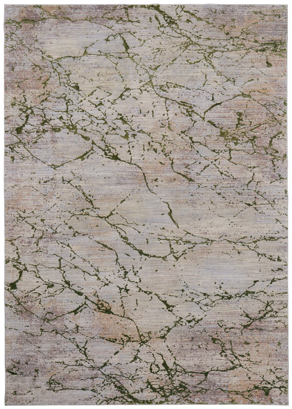 Feizy Pryor 39NEF Modern Abstract in Taupe/Green/Tan