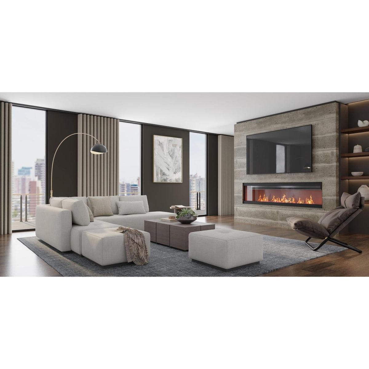 Feizy Fleetwood 8A06F Modern Solid Rug