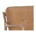 Sunpan Gilmore Lounge Chair - Light Oak - Sahara Camel Leather