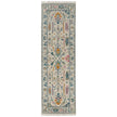 Feizy Karina 69G8F Transitional Floral & Botanical Rug in Ivory/Blue/Pink
