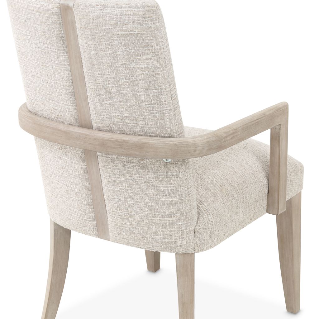 Michael Amini Lotus Bay Dining Arm Chair - Sand