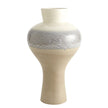 Global Views Cream Rises Swell Vase