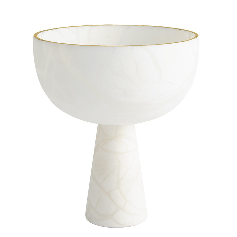 Global Views Footed Alabaster Bowl
