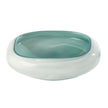 Global Views Square Cased Glass Bowl - Azure