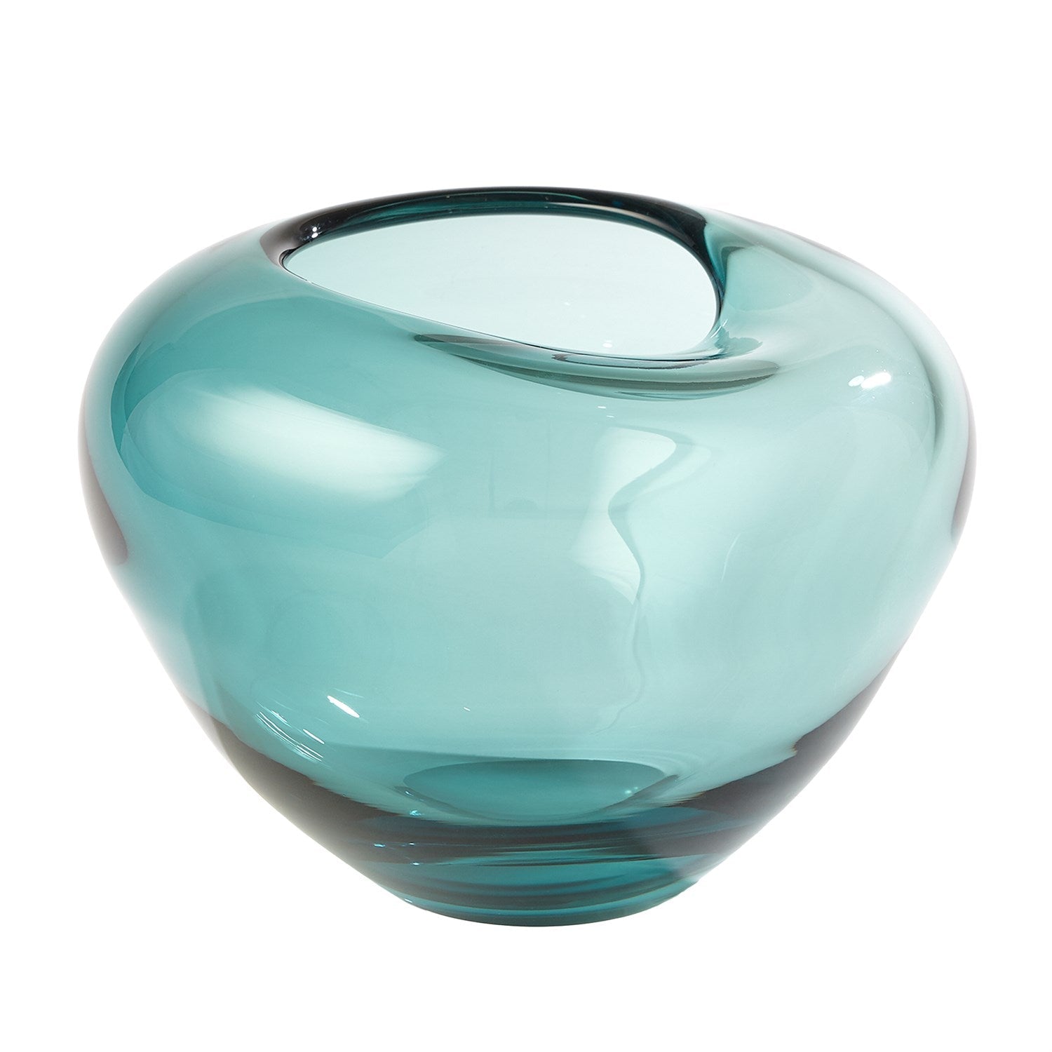 Global Views Undulating Vase - Azure