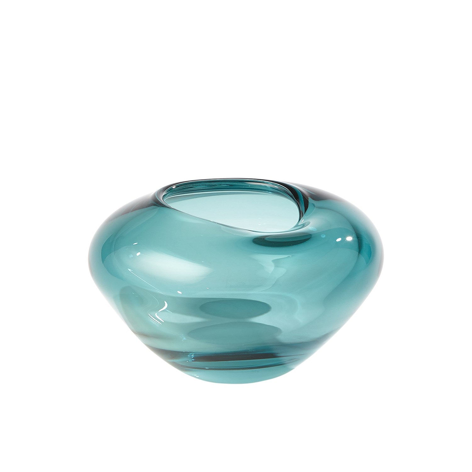 Global Views Undulating Vase - Azure