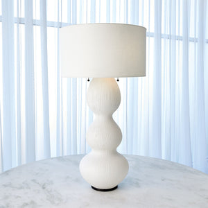 Global Views Torch Table Lamp - Matte White
