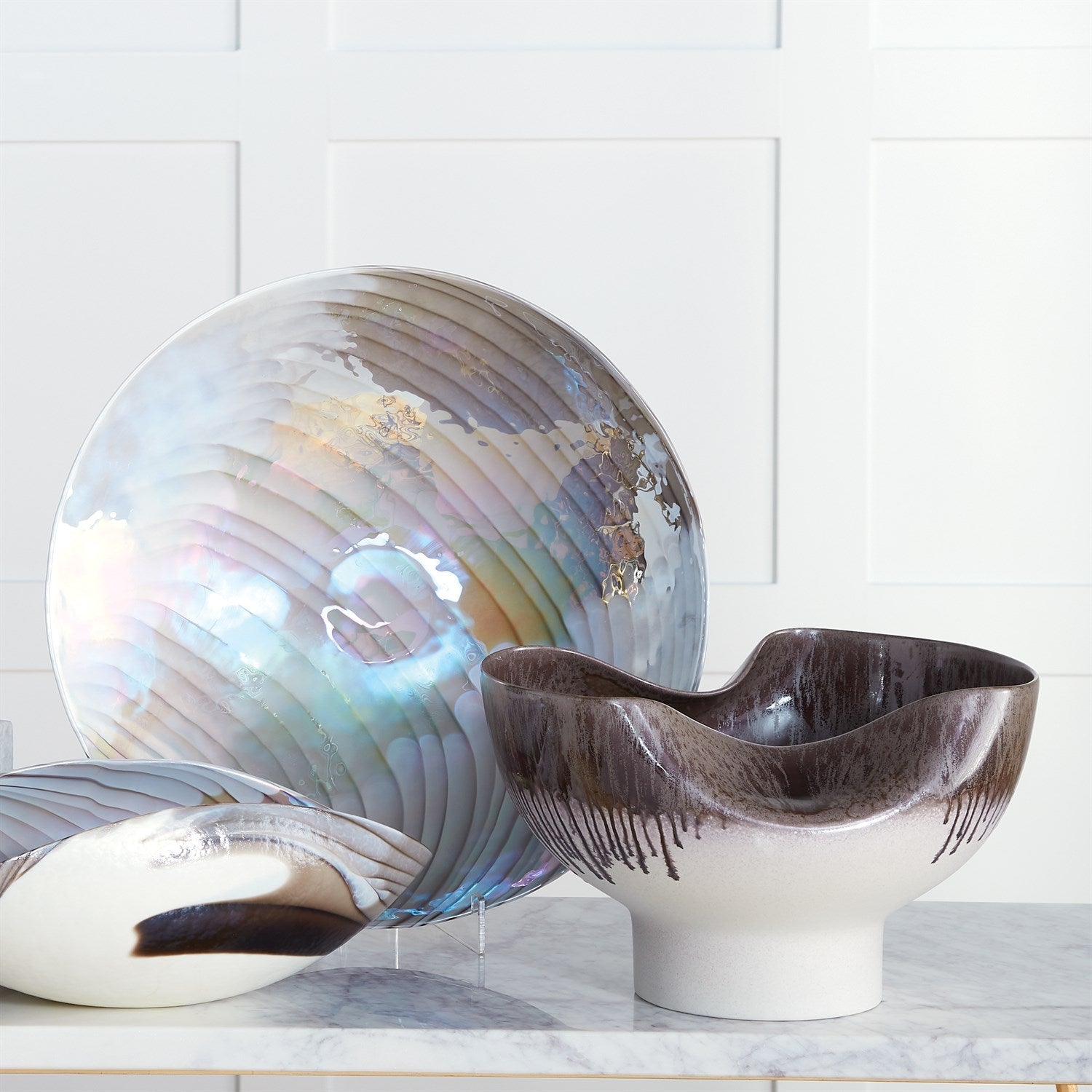 Global Views Ivory Grey/Amethyst Collection