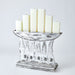 Global Views Brutalist Candelabra - Silver Leaf