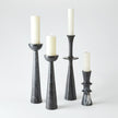 Global Views Round Top Candle Stand - Black