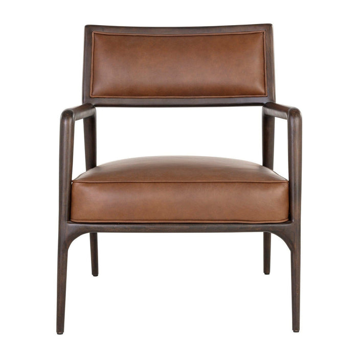 Sunpan Damien Lounge Chair - Vintage Caramel Leather