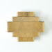 Global Views Rectangular Babylon Sconce - Brass