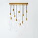 Global Views Layered Raindrop Chandelier