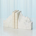Global Views Mountain Summit Bookends - White Marble - Set of 2