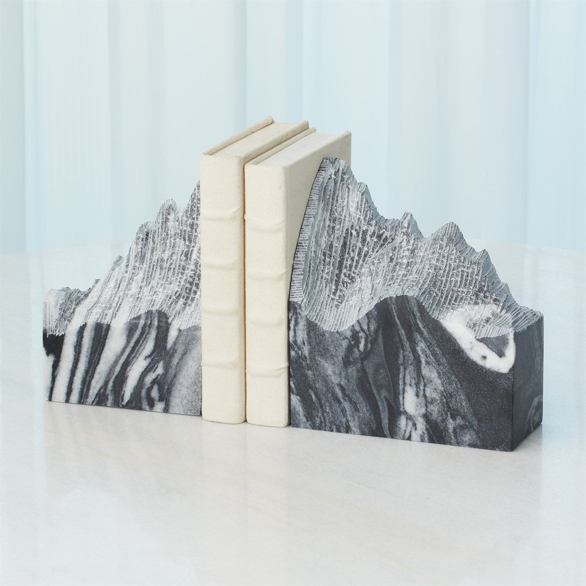 Global Views Mountain Summit Bookends Set of 2