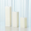 Global Views Square Pillar Candle - Unscented