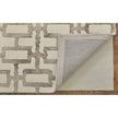 Feizy Lorrain 8919F Modern Geometric Rug in Ivory/Taupe