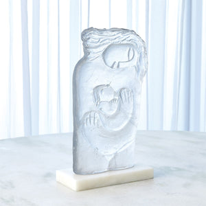 Global Views Mother and Child Case Glass Sculpture