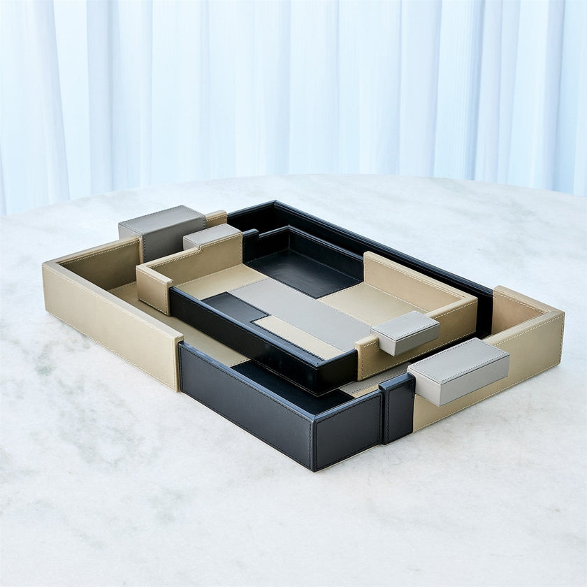 Global Views Piet TriColor Tray