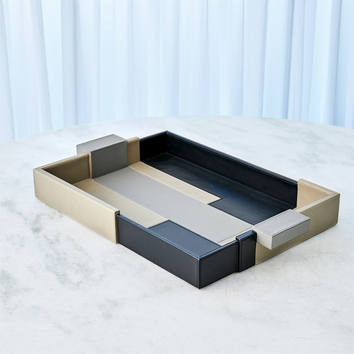 Global Views Piet TriColor Tray