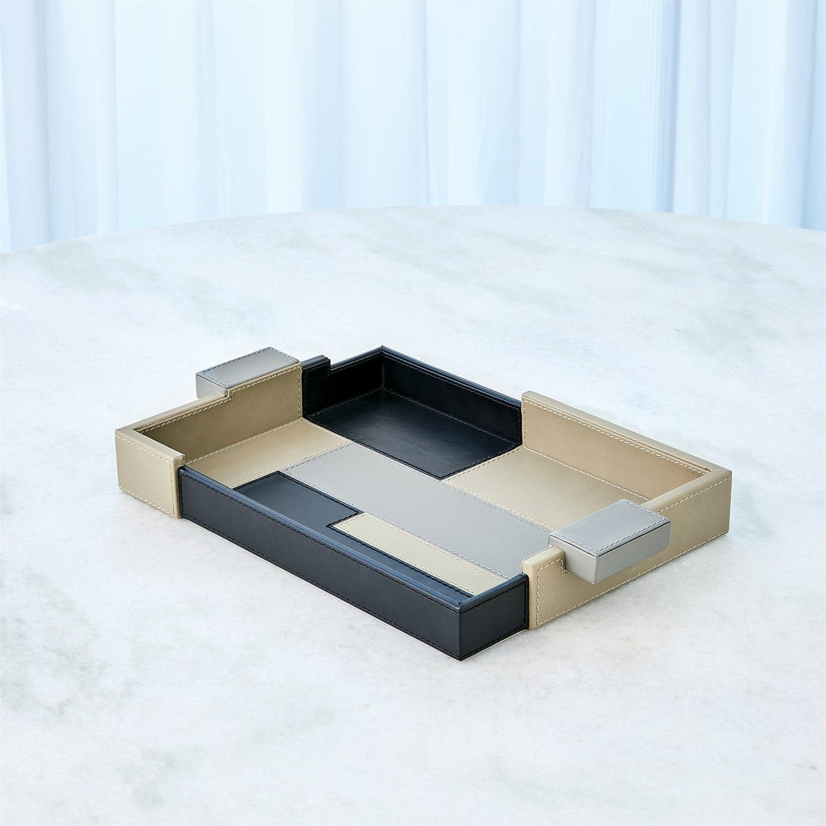 Global Views Piet TriColor Tray