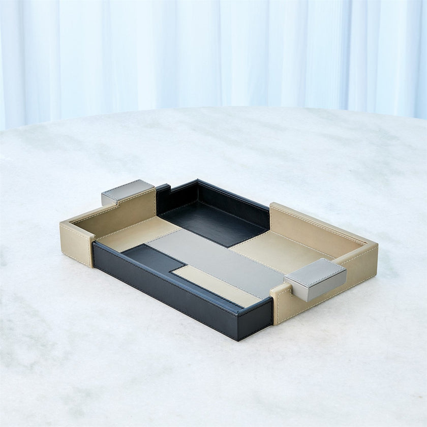 Global Views Piet TriColor Tray