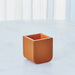 Global Views Radius Edge Leather Desk Accessories - Orange