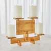 Global Views Industrial Era Candleholder - Gold