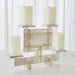 Global Views Industrial Era Candleholder - Silver