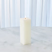 Global Views Square Pillar Candle - Unscented