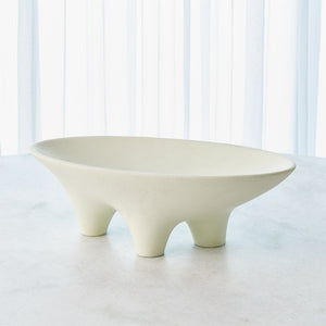 Global Views Opus Triple Leg Bowl - Ivory