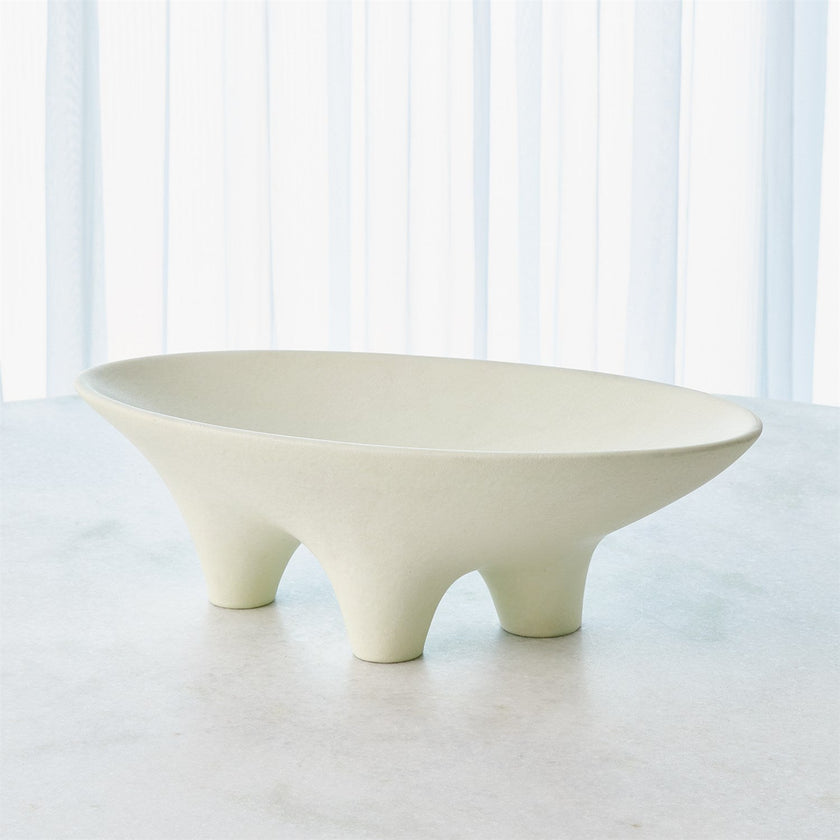 Global Views Opus Triple Leg Bowl - Ivory
