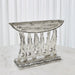 Global Views Brutalist Candelabra - Silver Leaf