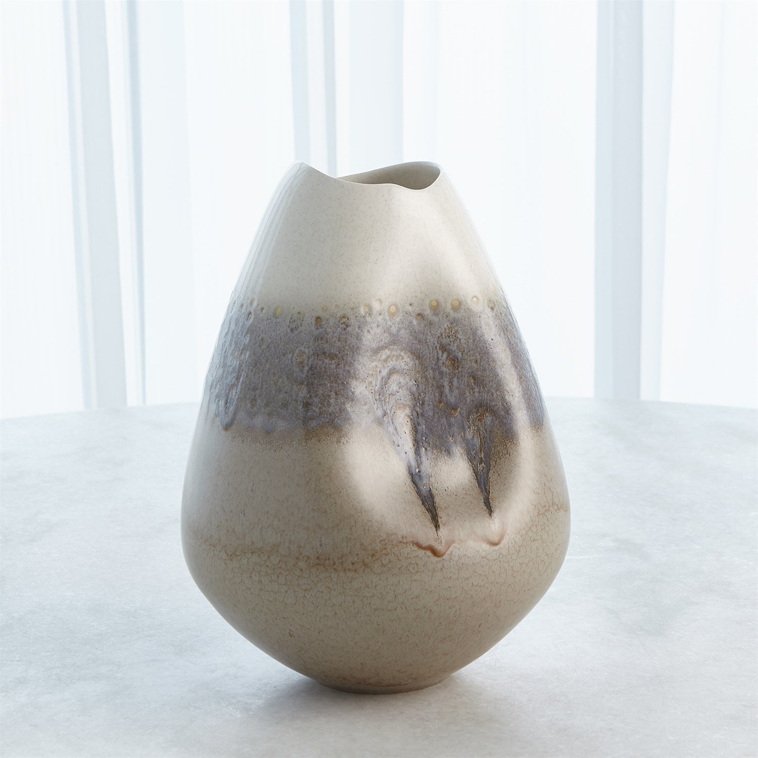 Global Views Cream Rises Dented Collection