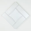 Global Views Diamond Shape Mirror - Silver Leaf