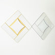 Global Views Diamond Shape Mirror - Gold Leaf