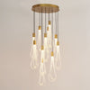 Global Views Round Layered Raindrop Chandelier